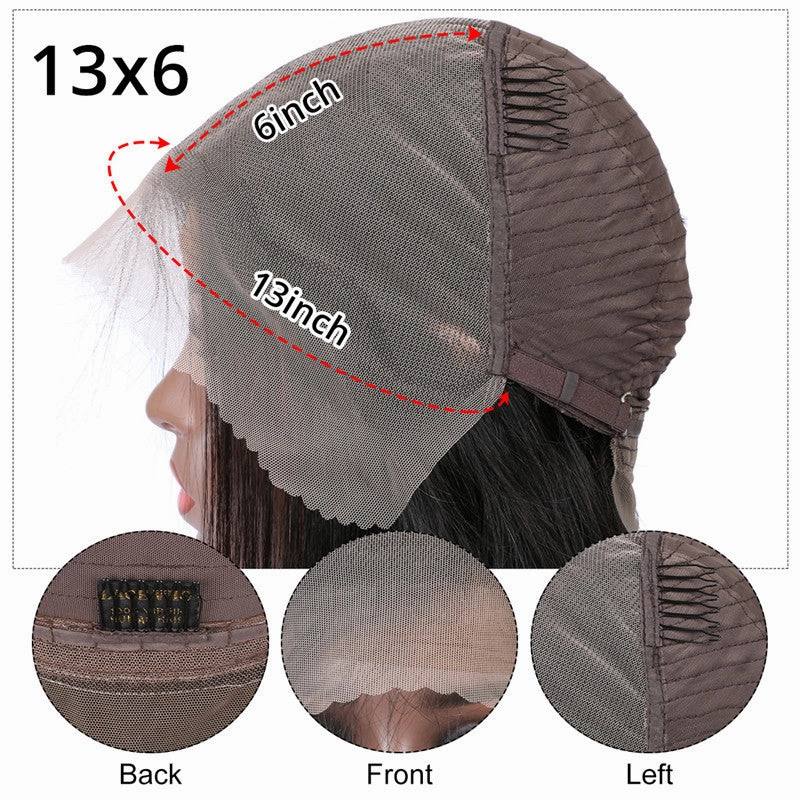 13x6 3D FULL FRONTAL Skin Melt Lace Preplucked Human Hair Lace Front Wig | Burmese Curls