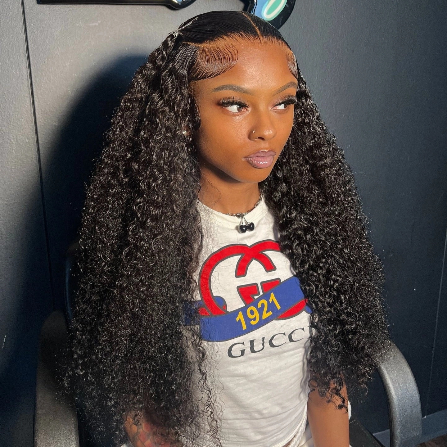 13x6 Full Hair Transparent Lace Human Hair 250% Density Frontal Wig Curly