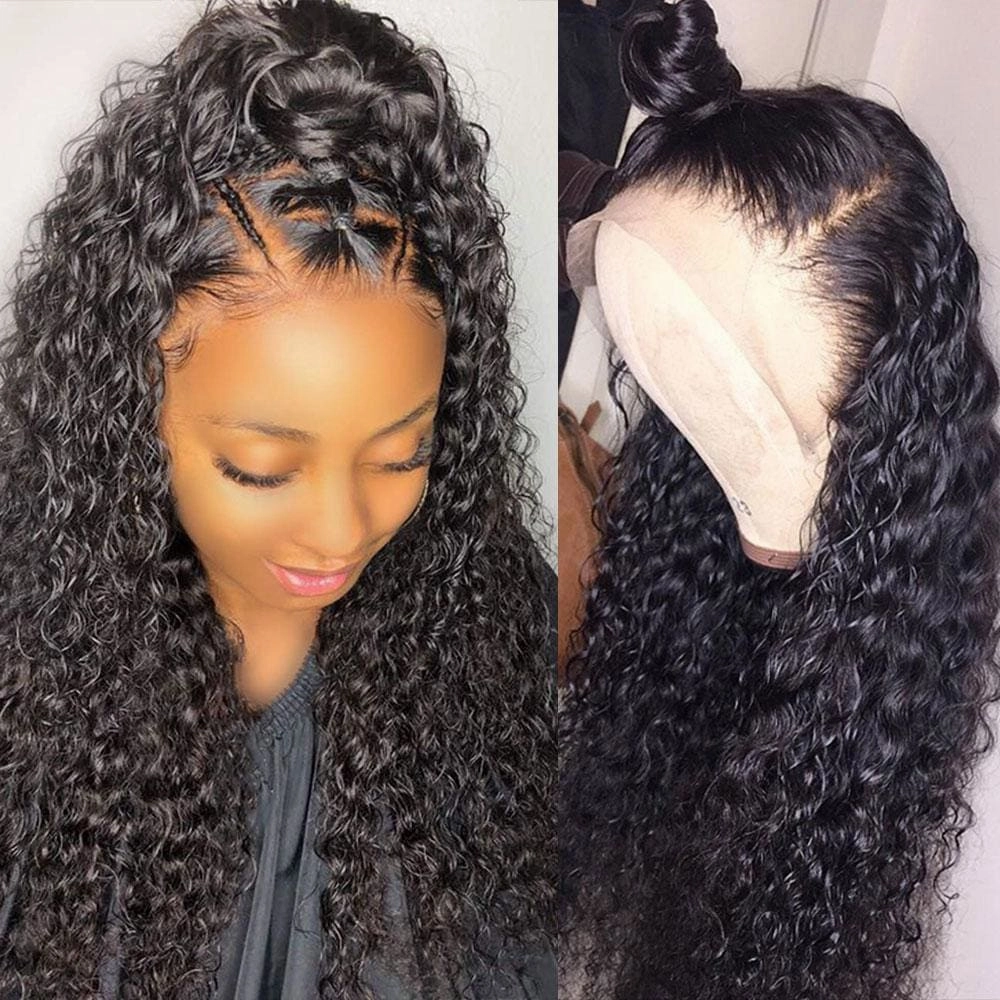 13x6 Skin Melt Lace Front Curly Human hair Wig