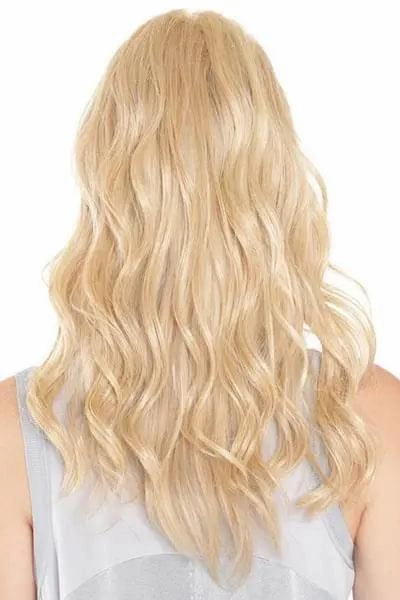 18" Wavy Heat Resistant Fibre Lace Front Mono Hairpiece Topper