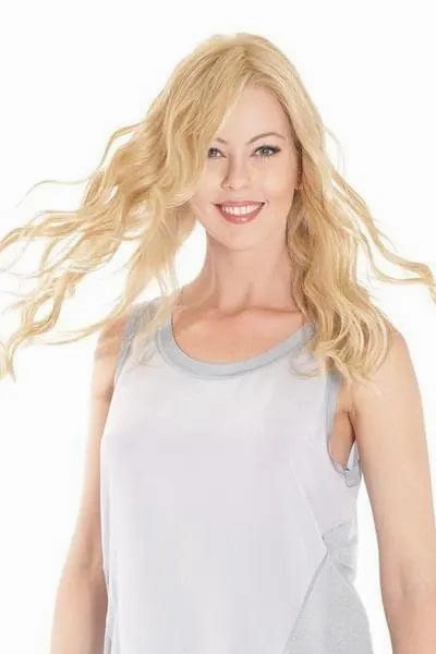 18" Wavy Heat Resistant Fibre Lace Front Mono Hairpiece Topper