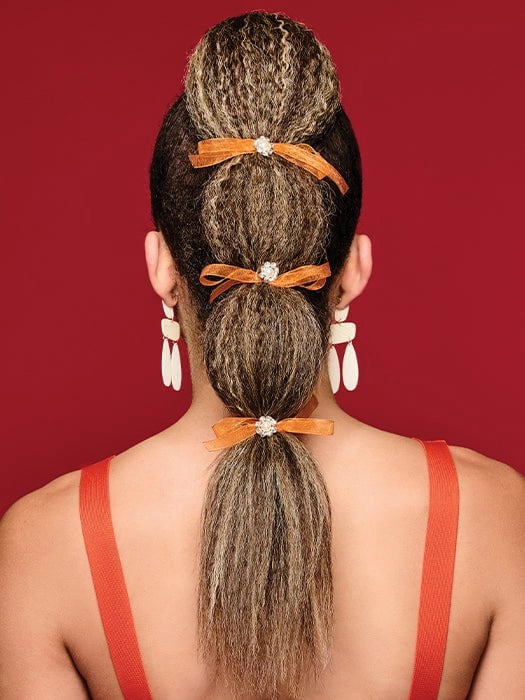 21" Crimped Pocket Pony | Synthetic Hairpiece
