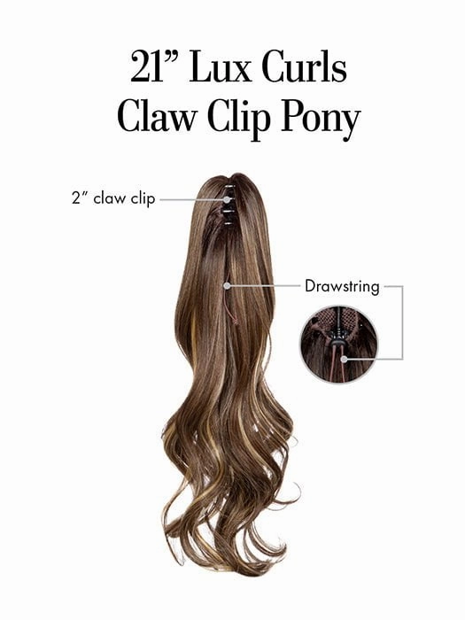 21in Lux Curls Pony | Synthetic Hairpiece