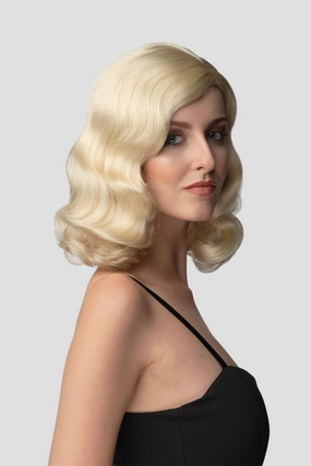 40s blonde pinup style wig with marcel waves: Lauren