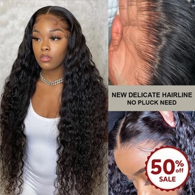{50% Off} Boutique Skin Melt Lace   Delicate Hairline Frontal Wig Loose Wave