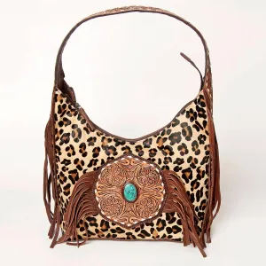 American Darling Leather Tote Bag In Cheetah Print/multi