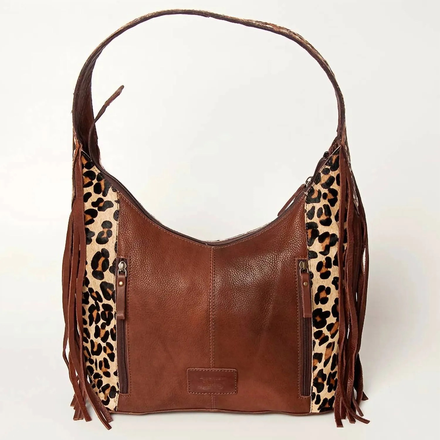 American Darling Leather Tote Bag In Cheetah Print/multi