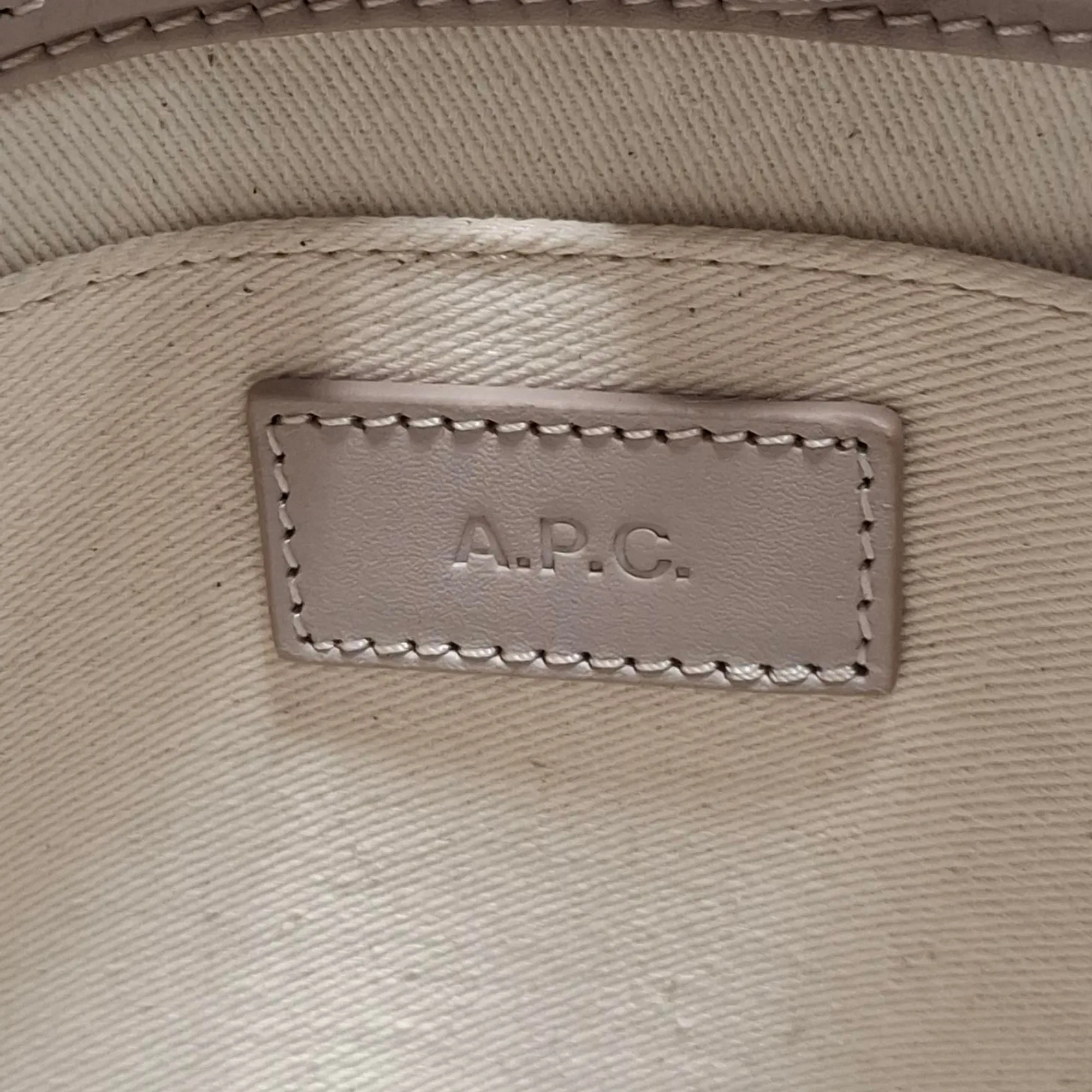 A.P.C. Ashley Bag in Beige Leather