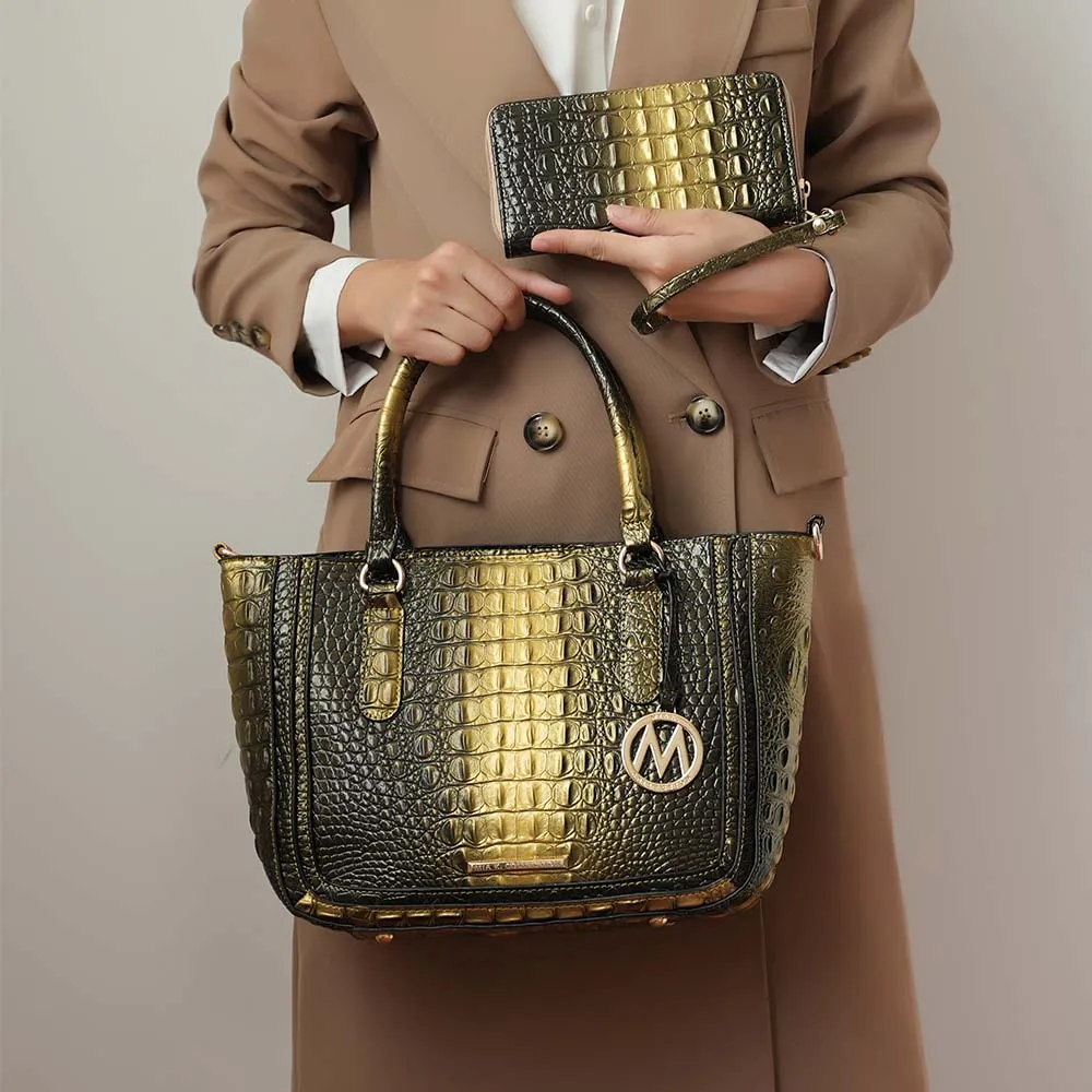 Aphelia Croc-Embossed Tote Wome's Handbag by Mia K