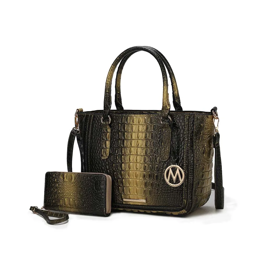 Aphelia Croc-Embossed Tote Wome's Handbag by Mia K