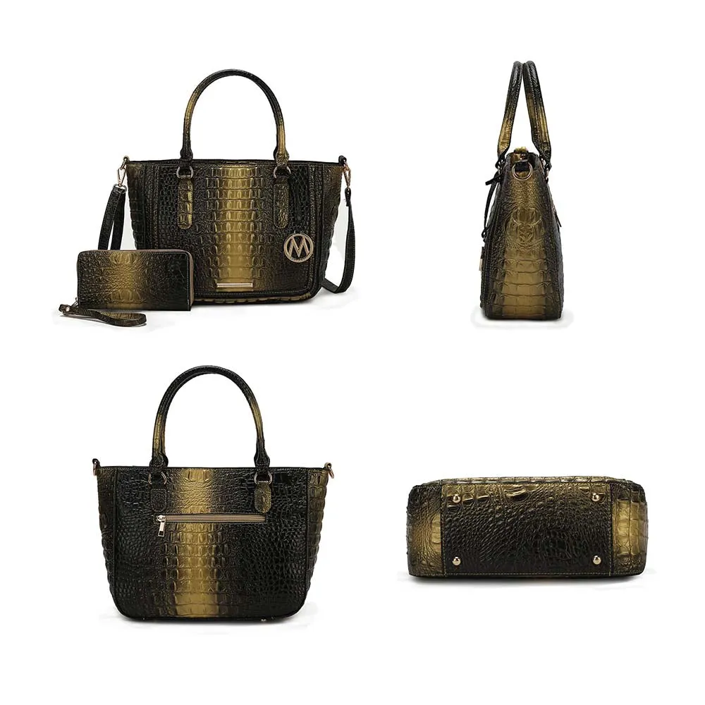 Aphelia Croc-Embossed Tote Wome's Handbag by Mia K
