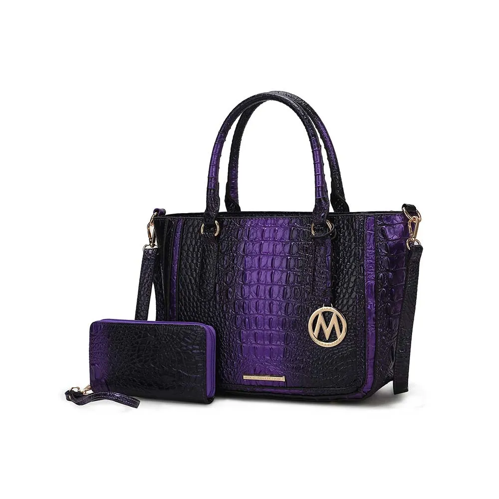 Aphelia Croc-Embossed Tote Wome's Handbag by Mia K