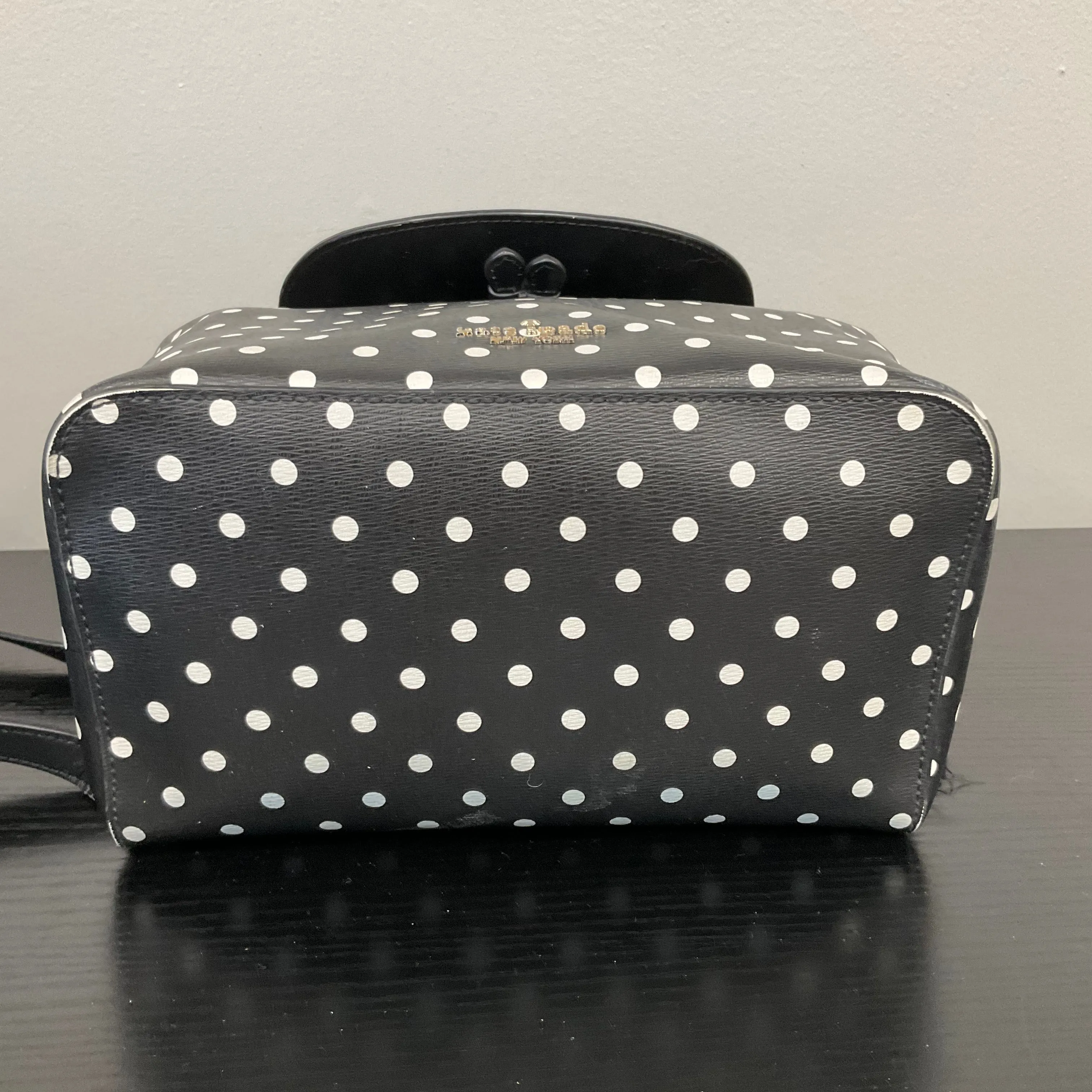 Backpack Designer By Kate Spade In Polkadot Pattern, Size:Medium