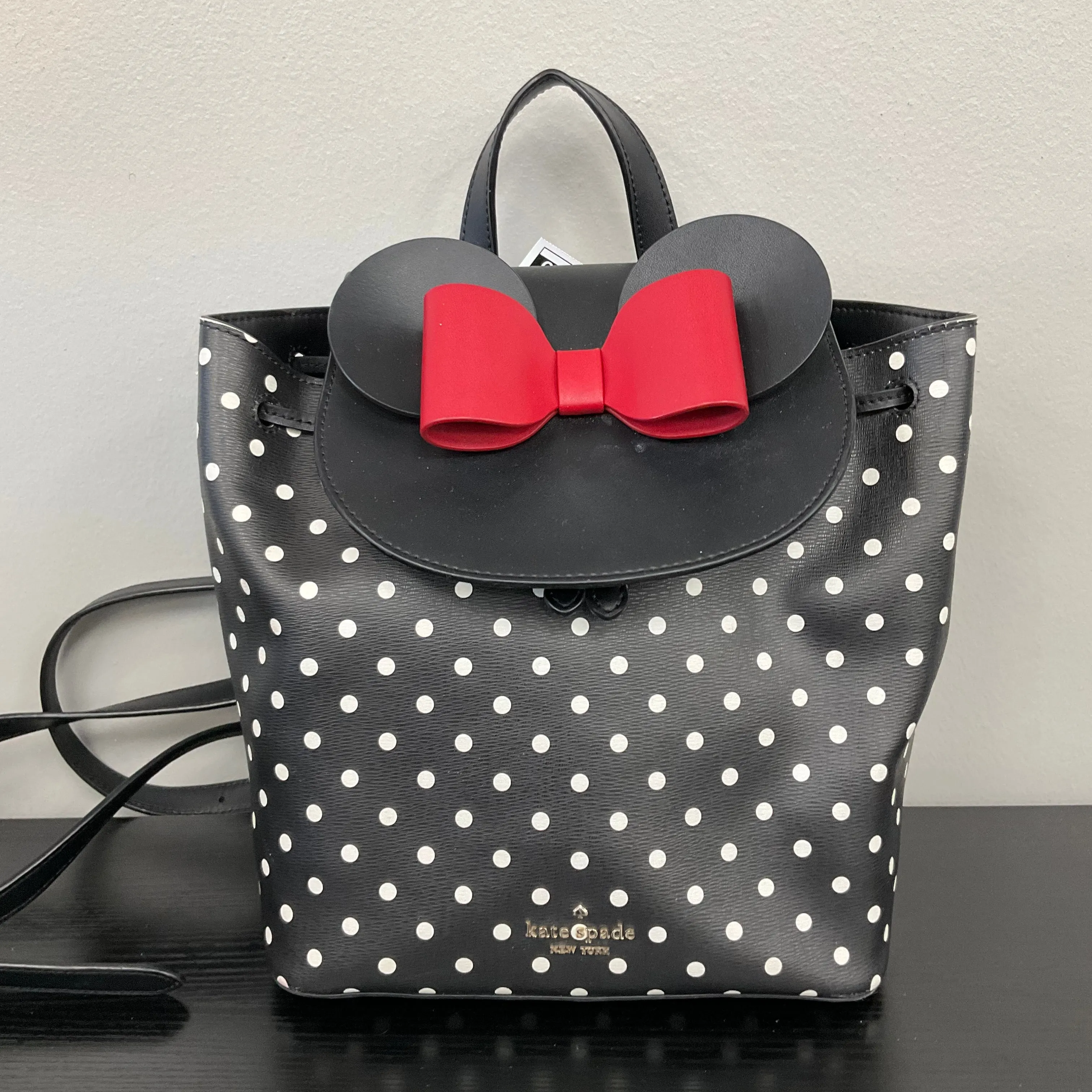 Backpack Designer By Kate Spade In Polkadot Pattern, Size:Medium