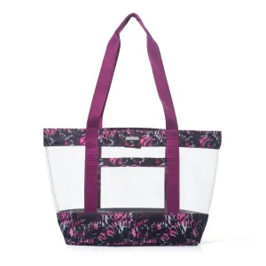 baggallini Carry Away Clear Tote Bag with Removable Pouch