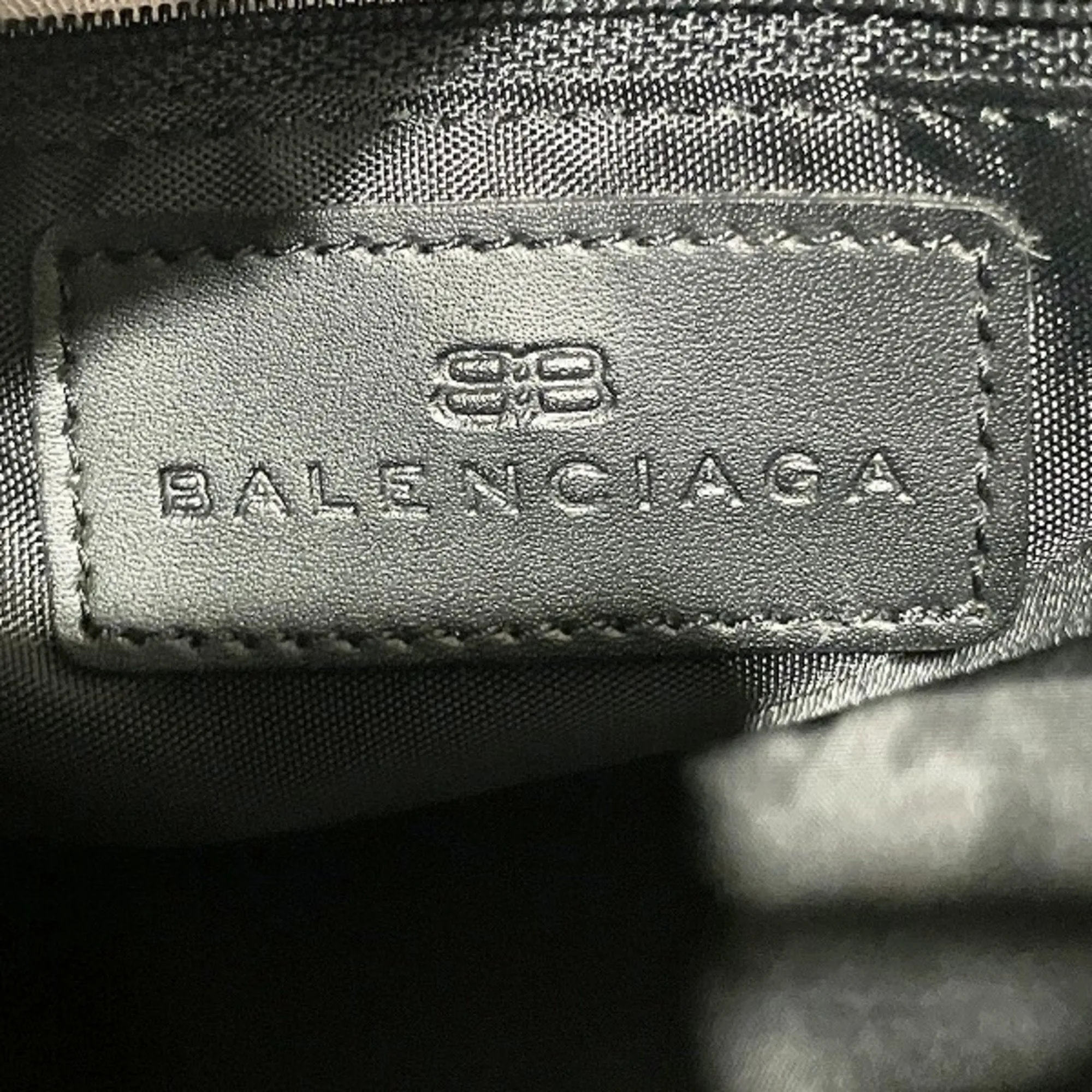 Balenciaga Canvas Leather Tote Bag (Pre-Owned)