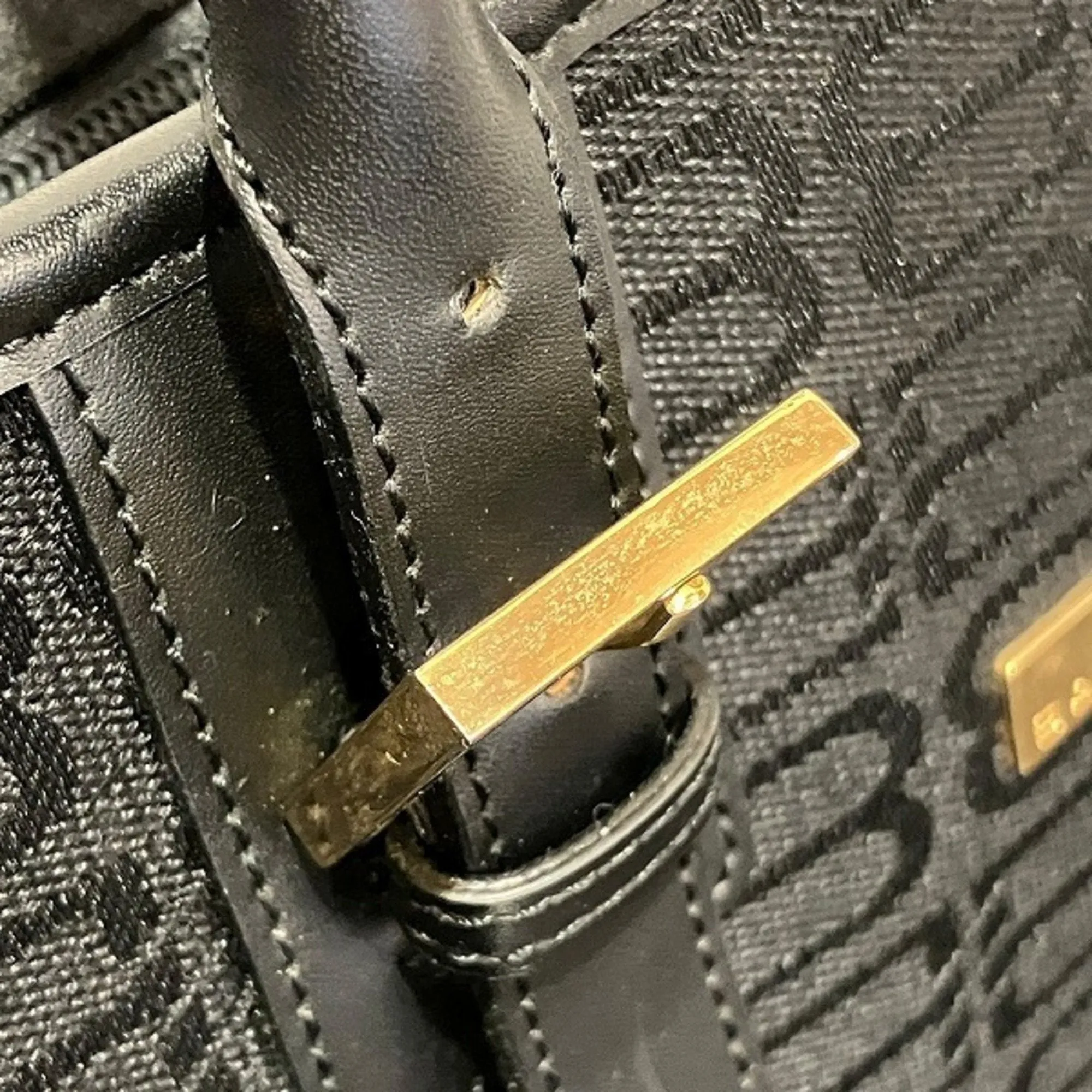 Balenciaga Canvas Leather Tote Bag (Pre-Owned)