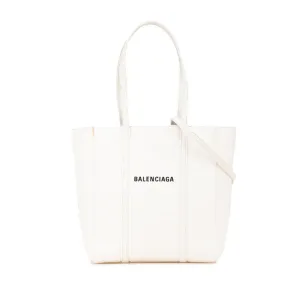 Balenciaga Canvas Shoulder Bag Tote Bag (Pre-Owned)