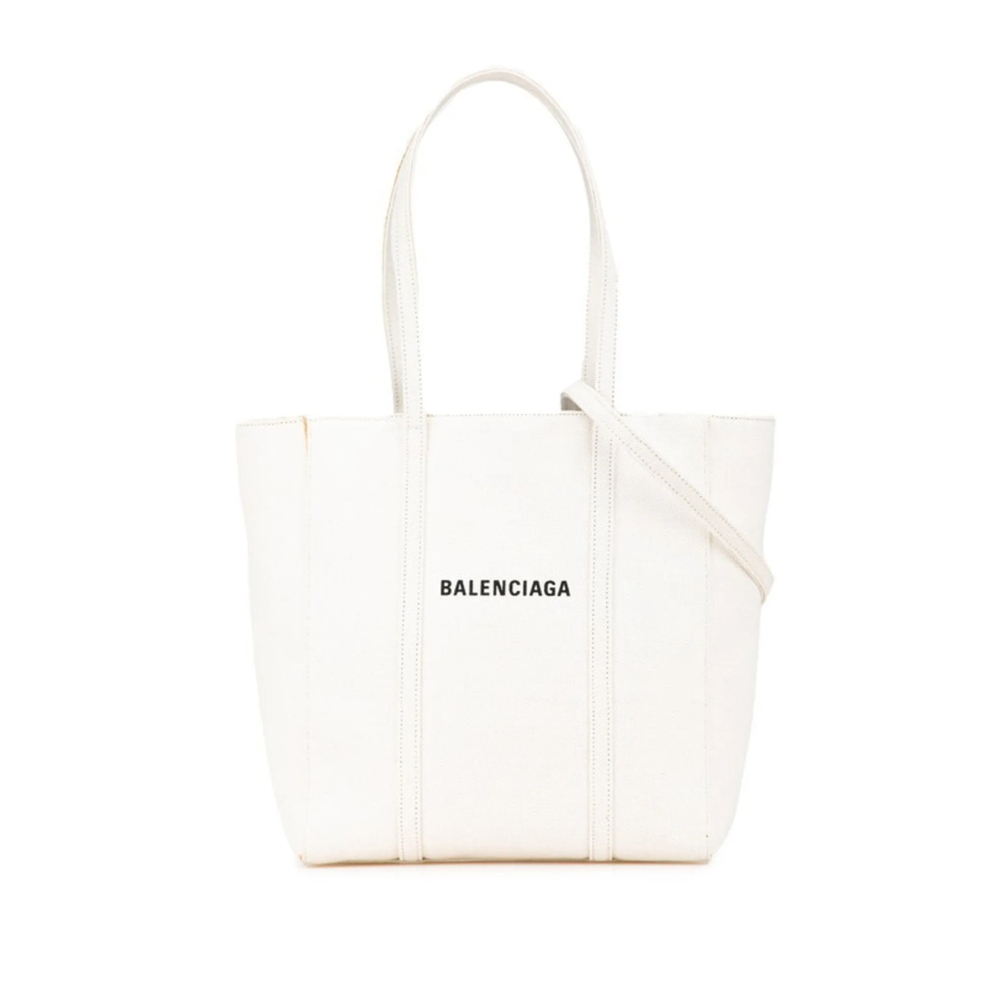 Balenciaga Canvas Shoulder Bag Tote Bag (Pre-Owned)
