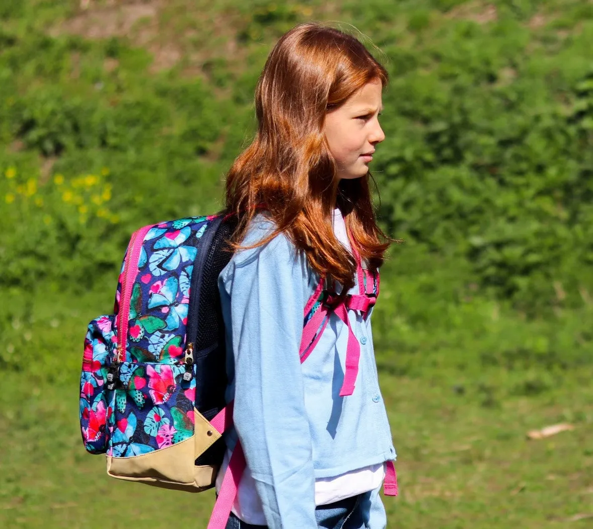 Beautiful Butterfly Backpack L Navy