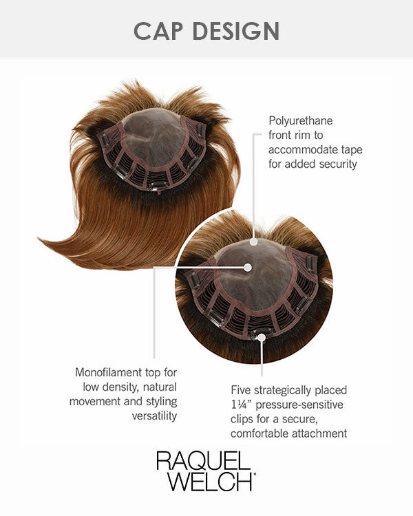 Beautiful Illusion | Lace Front & Monofilament Synthetic Hair Topper by Raquel Welch