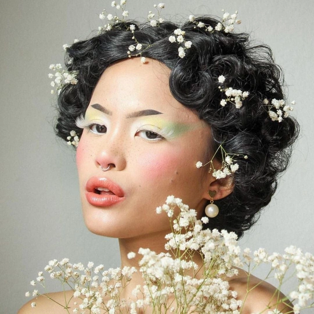 Black 1920s 1930s Style Wig with Finger Waves: Cassie