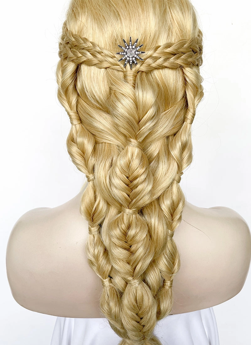 Blonde Braided Lace Front Synthetic Wig LF2509
