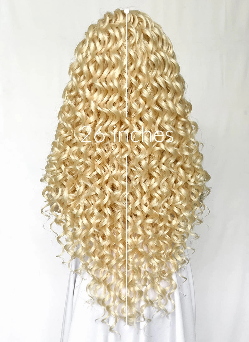 Blonde Curly Lace Front Synthetic Wig LF1322