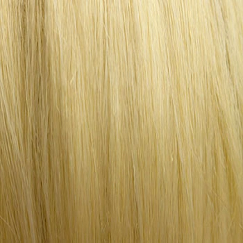 Blonde pinup wig, curled with short fringe, 1950s style: Cora