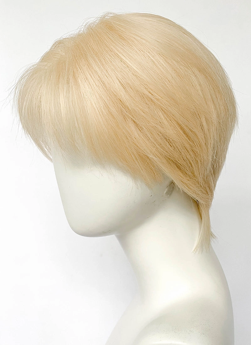 Blonde Straight Lace Front Synthetic Hair Men's Wig LF8026