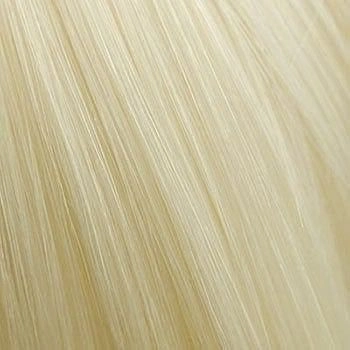 Blonde wig with big loose curls and sweeping fringe, extra long: Carly