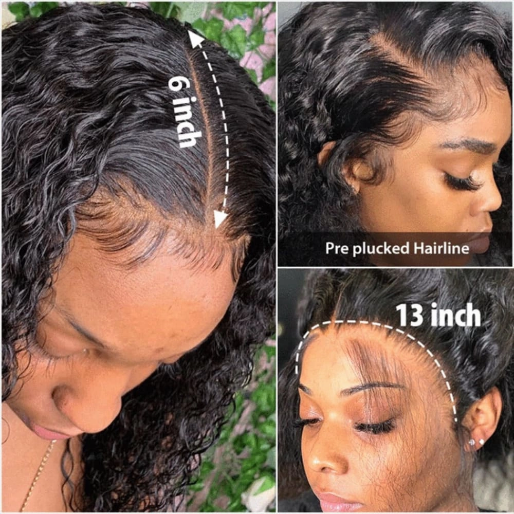 Boutique Skin Melt Lace   Delicate Hairline Frontal Bob Wigs Curly