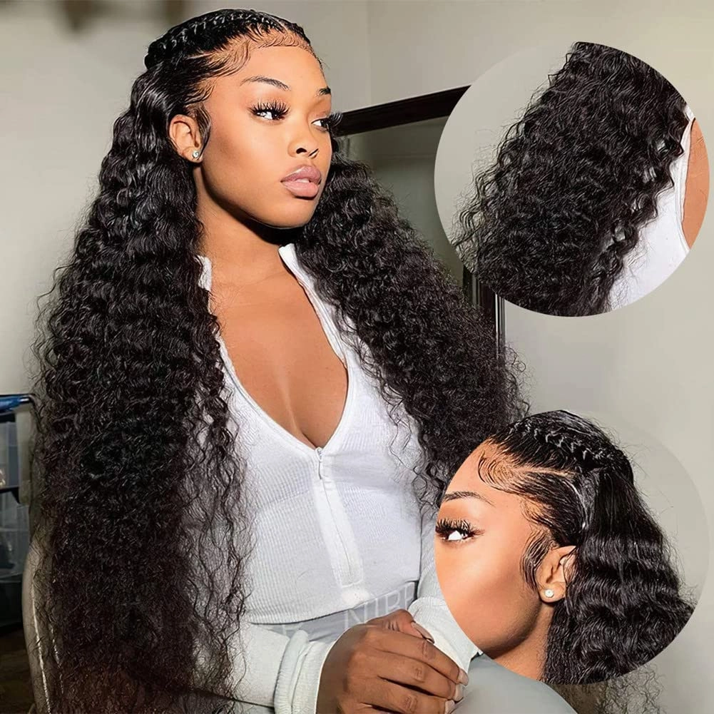 Boutique Skin Melt Lace   Delicate Hairline Frontal Wig Deep Wave