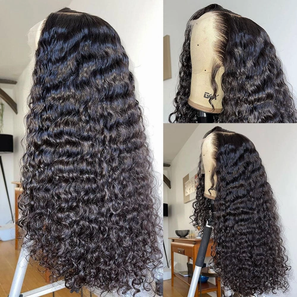 Boutique Skin Melt Lace   Delicate Hairline Frontal Wig Water Wave