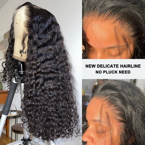 Boutique Skin Melt Lace   Delicate Hairline Frontal Wig Water Wave