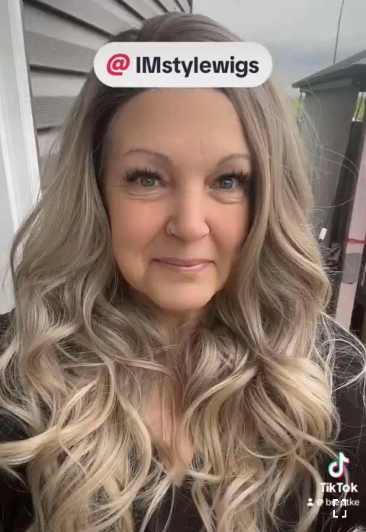 Brenda Collection-Shastina New big Lace Free parting ashy Blonde with Soft rooting 13*4