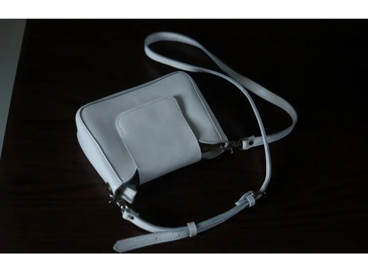 Brown LEATHER Side Bag WOMEN Crocodile Pattern SHOULDER BAG Small Crossbody Purse FOR WOMEN