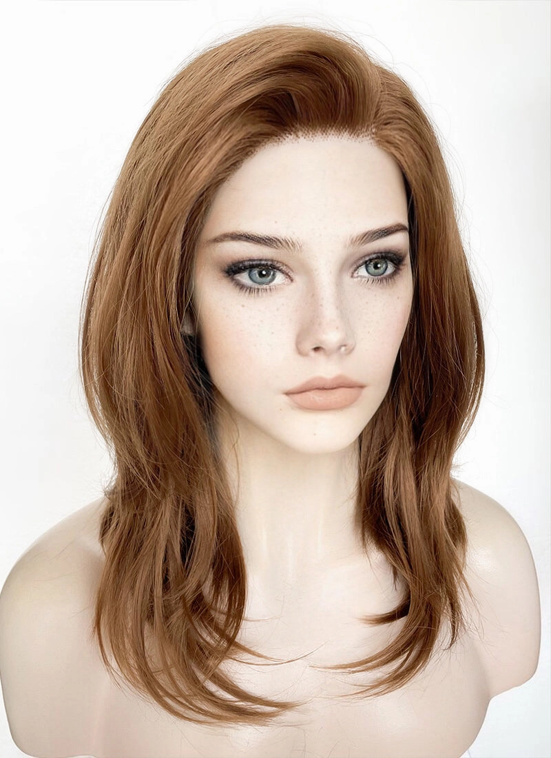 Brown Straight Lace Front Synthetic Wig LF1313