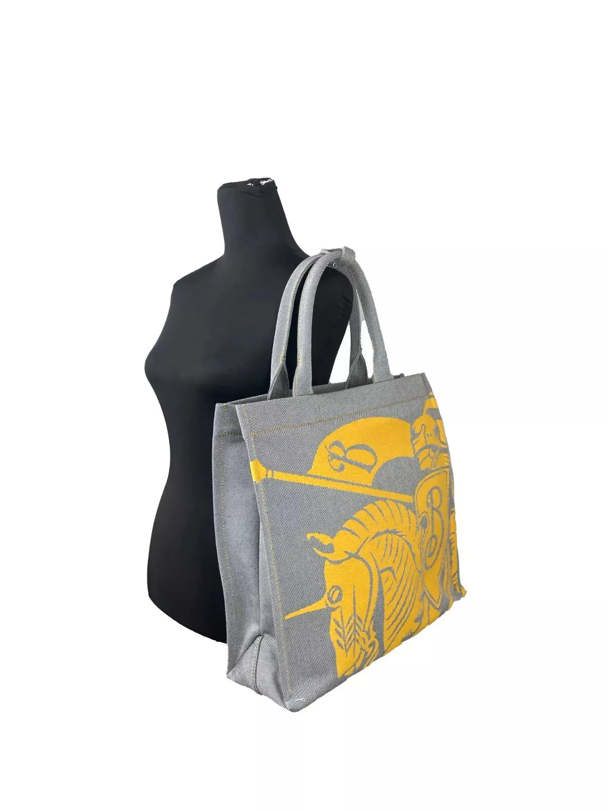 Burberry EKD Canvas Tote Bag With Coin Pouch Sunflower Women's