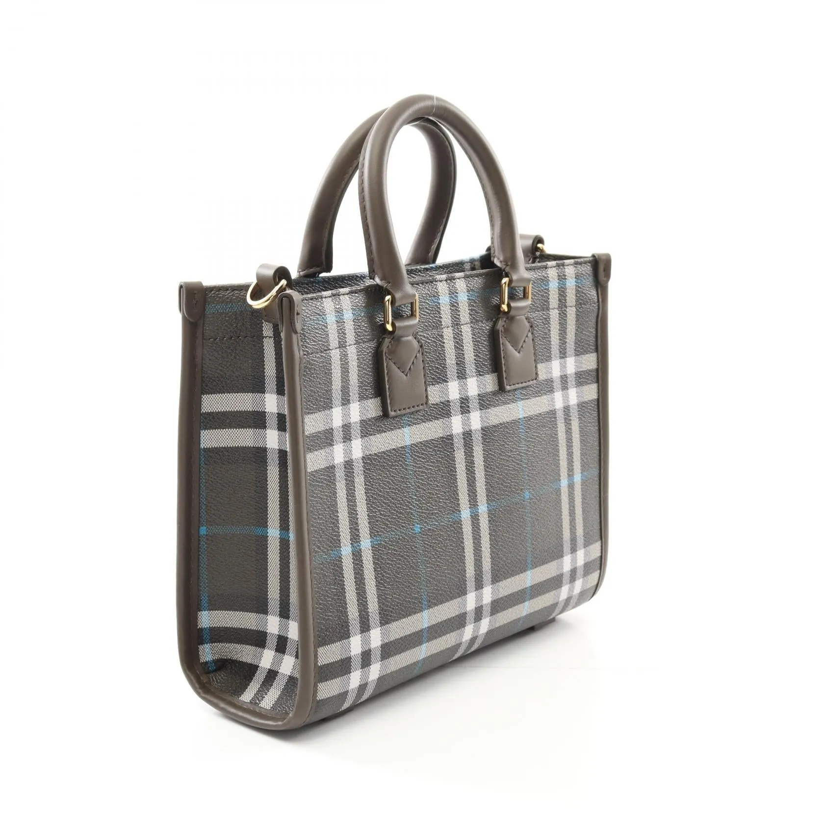 Burberry Freya Tote Bag PVC Canvas Leather