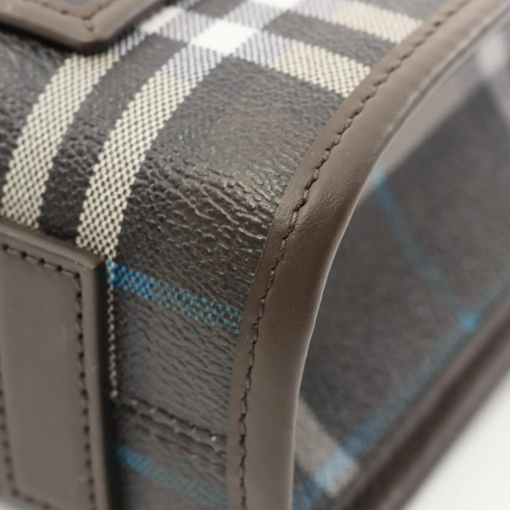 Burberry Freya Tote Bag PVC Canvas Leather