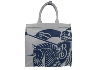 Burberry Navy EKD Canvas Tote Bag With Coin Women's Pouch