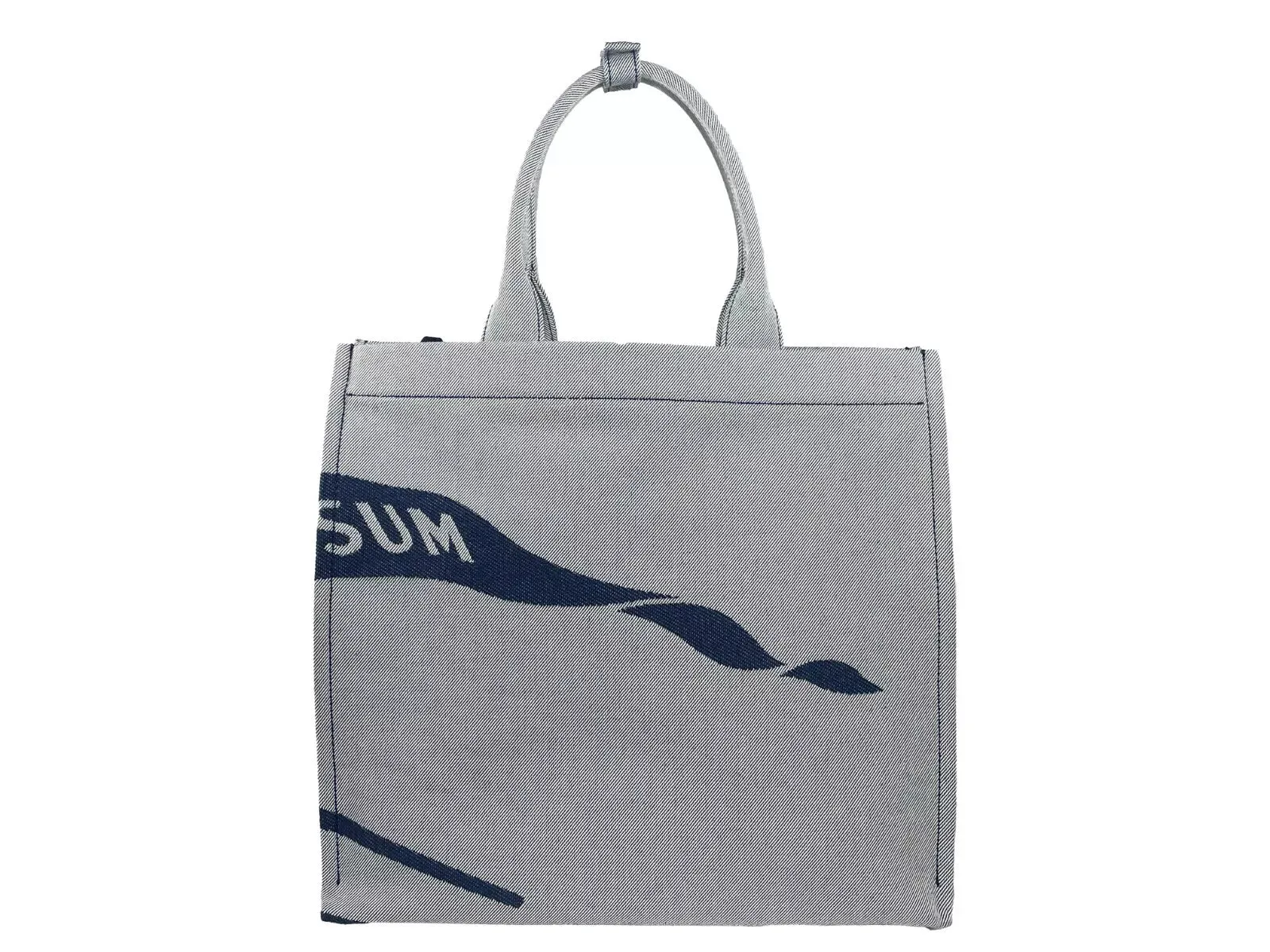 Burberry Navy EKD Canvas Tote Bag With Coin Women's Pouch