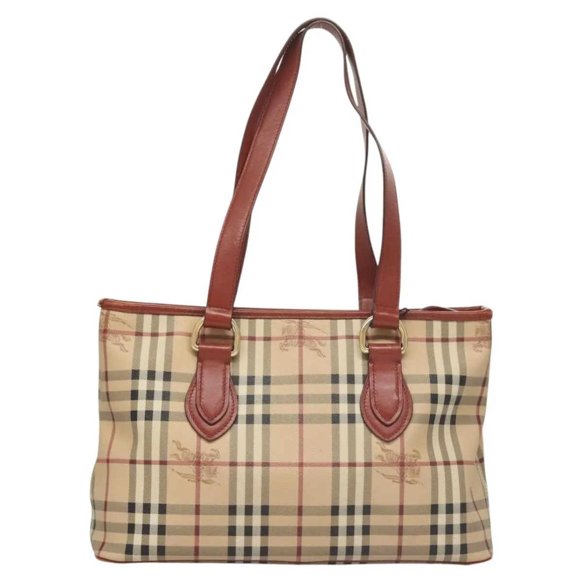 Burberry Nova Check Canvas Tote Bag (Pre-Owned)