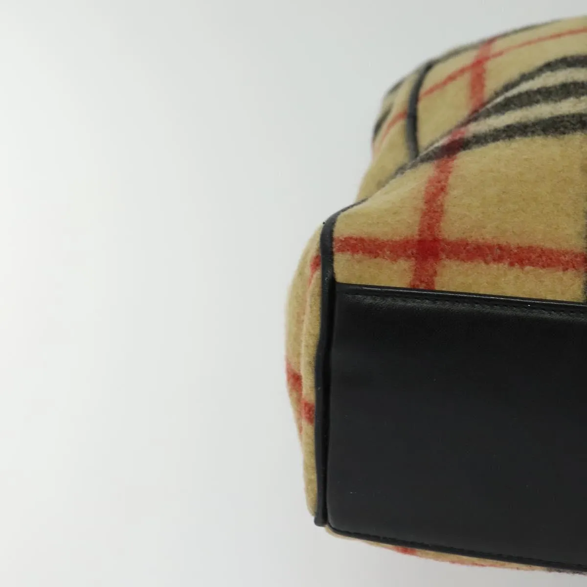 Burberry Nova Check Wool Tote Bag (Pre-Owned)