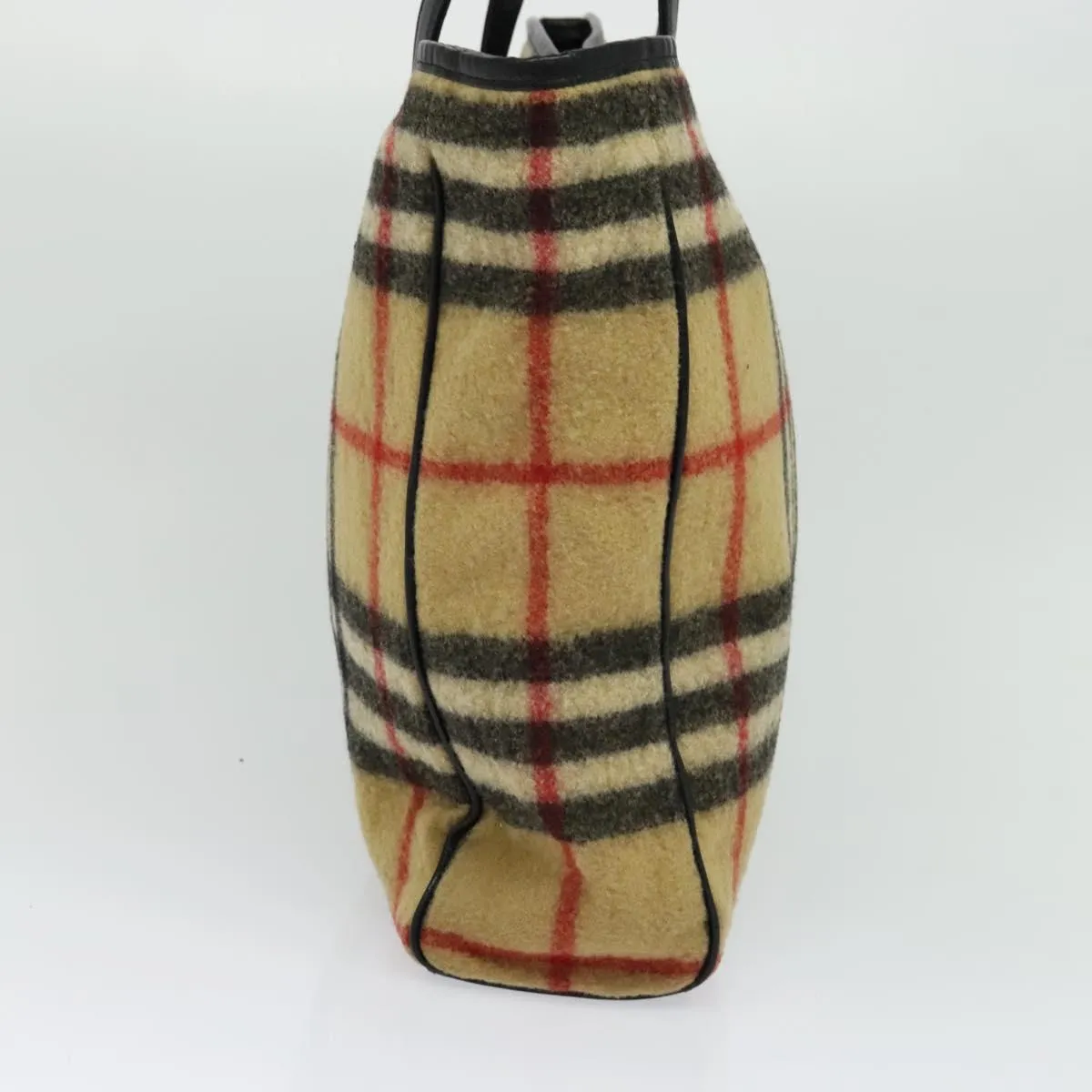 Burberry Nova Check Wool Tote Bag (Pre-Owned)