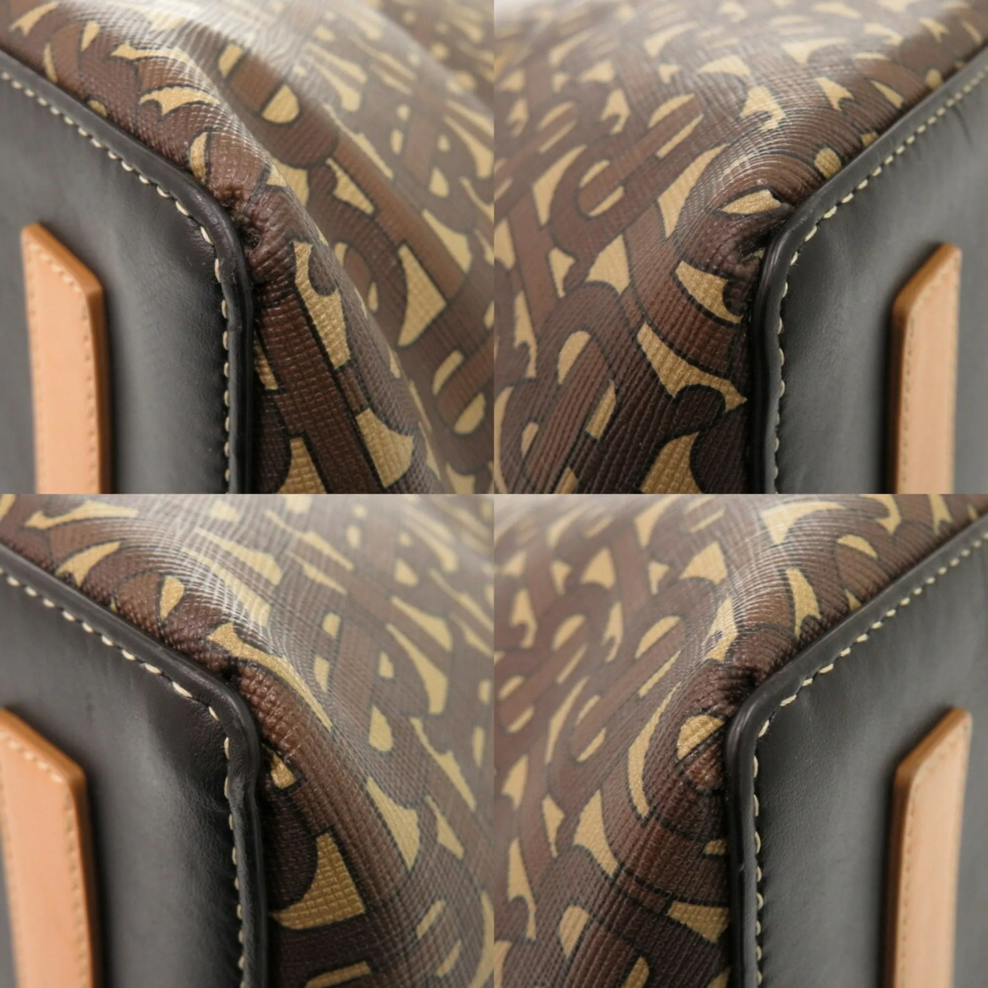 Burberry Pvc Leather Tote Bag (Pre-Owned)