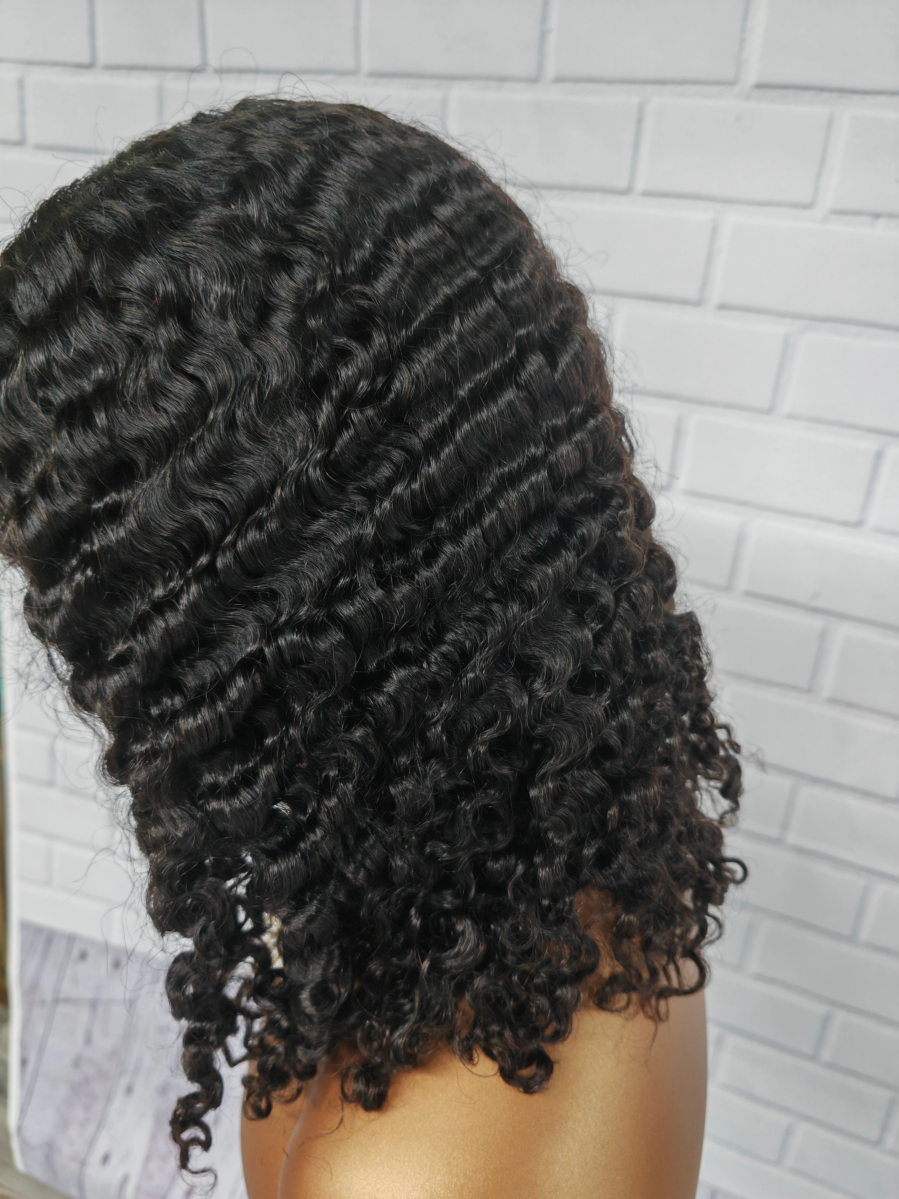Burmese Curls Bob Wig Preplucked Human Hair Curly Lace Wigs