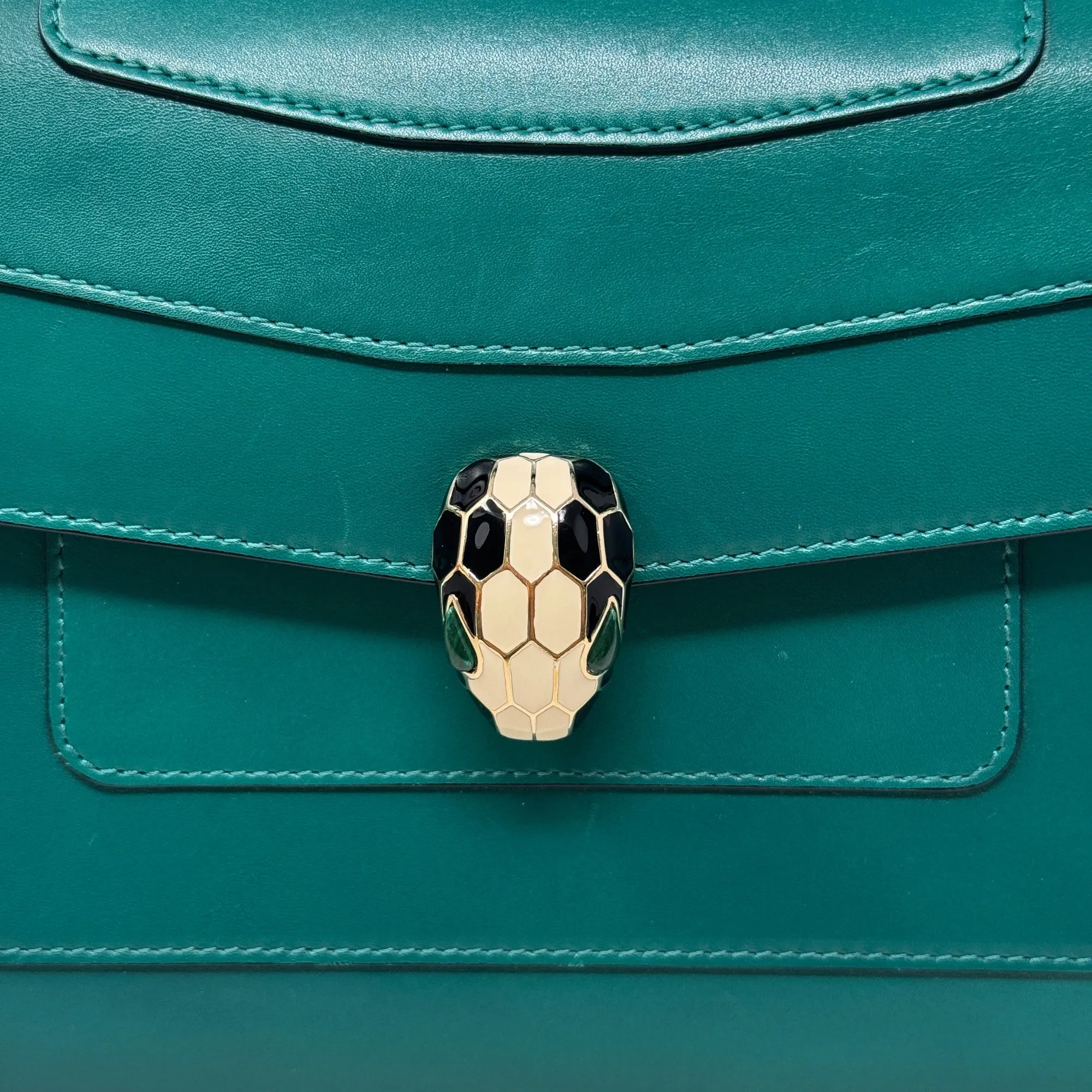 Bvlgari Green Medium Serpenti Bag