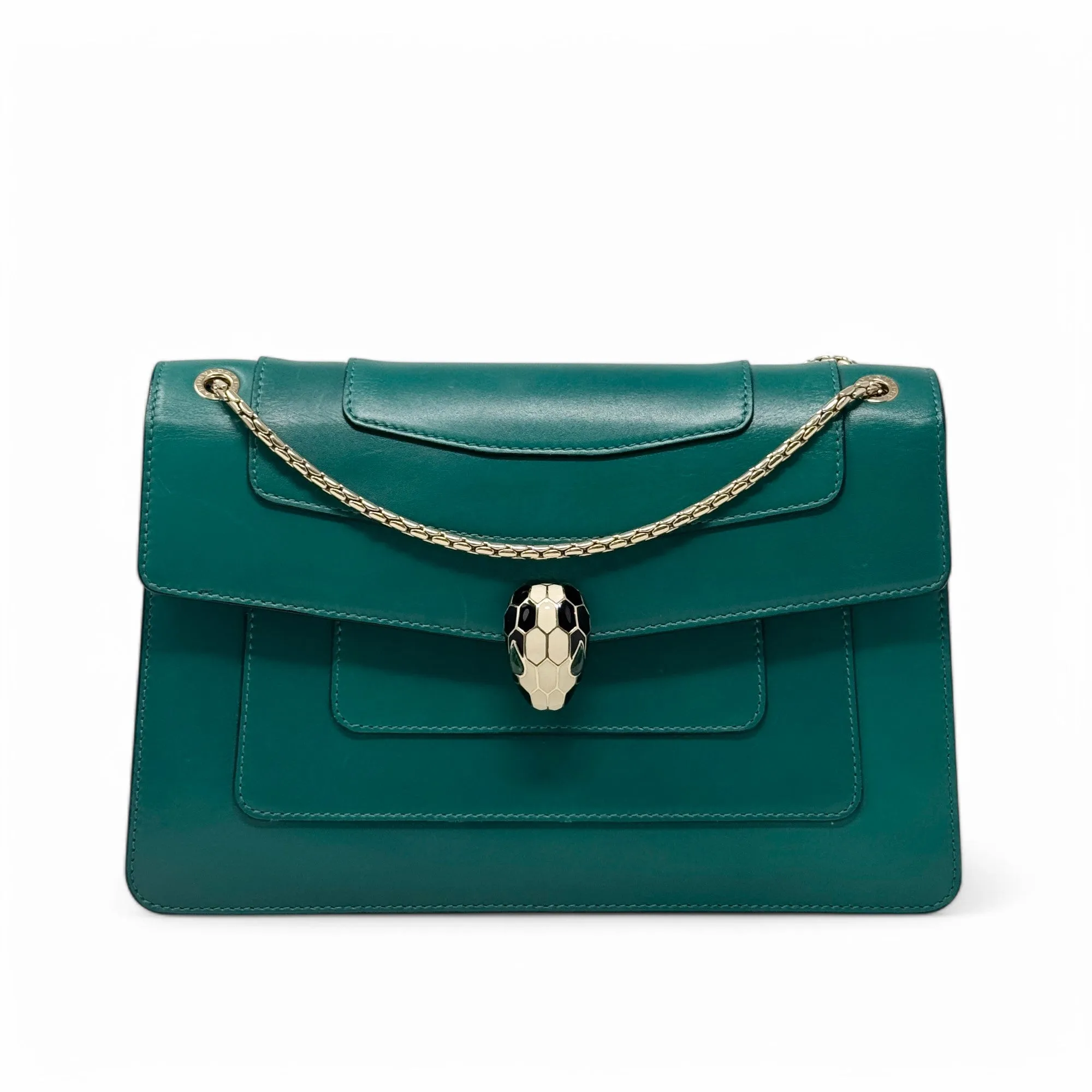 Bvlgari Green Medium Serpenti Bag